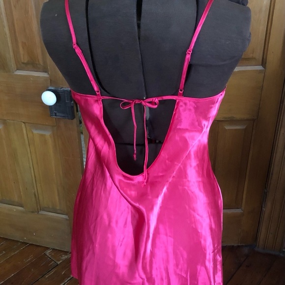 Satin Pink Slip Dress - Picture 3 of 14